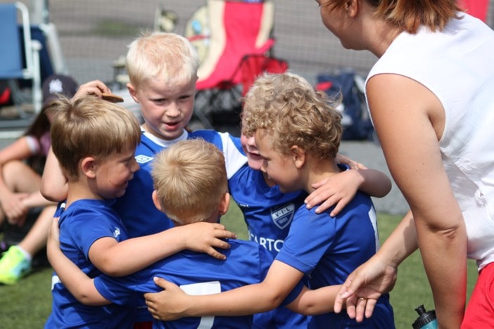 Flere nye barn var på plass til første høst trening :)